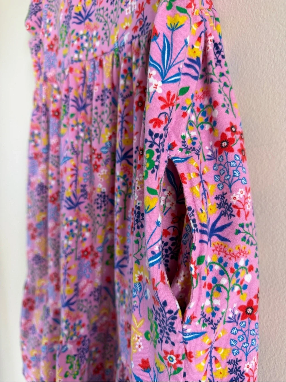 Mini Boden Ariel Twirly Jersey Dress Meadowsweet Pink Garden Floral 10-11Y